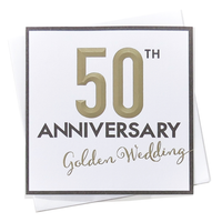 6pk C133SQ Invitations Golden Anniversary
