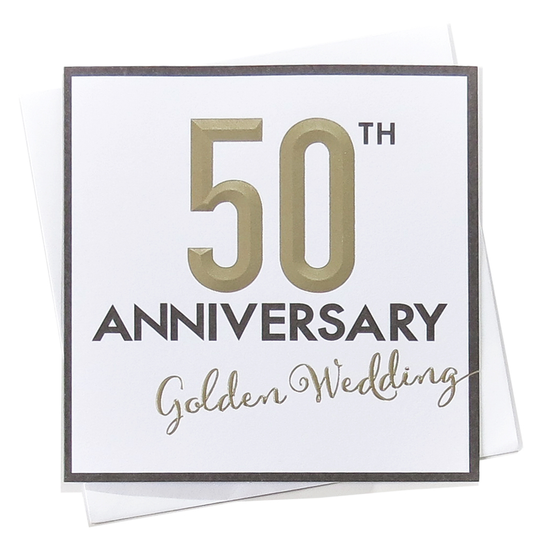 6pk C133SQ Invitations Golden Anniversary