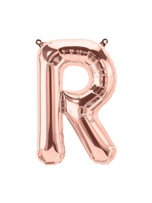 Northstar Foil Balloon Rose Gold 16" Letter R