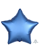 Anagram Foil Balloon Satin Luxe Azure Star 18"