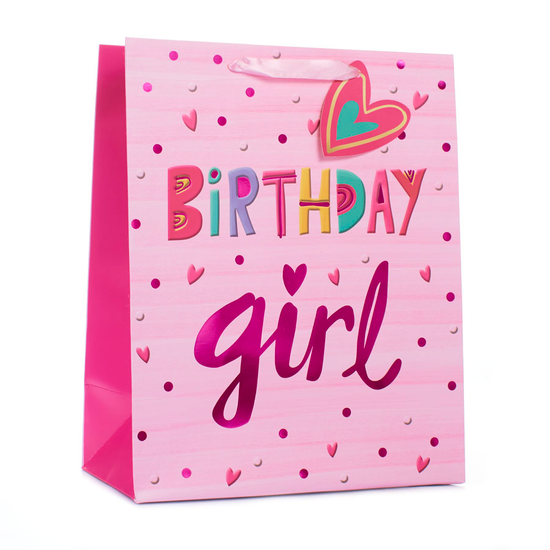 Tiger Feet 6 Pack Gift Bag Birthday Girl Large