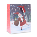 Gift Bag Santa Large Portrait 12pk