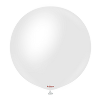 Kalisan Opaque Satin White 36" Latex Balloons 2pk