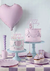 PartyDeco Foil Balloon Matte Purple Heart 18
