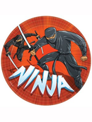 Amscan 8 Pack Plates Ninja Party