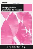 Fringe Garland 9ft Hot Pink