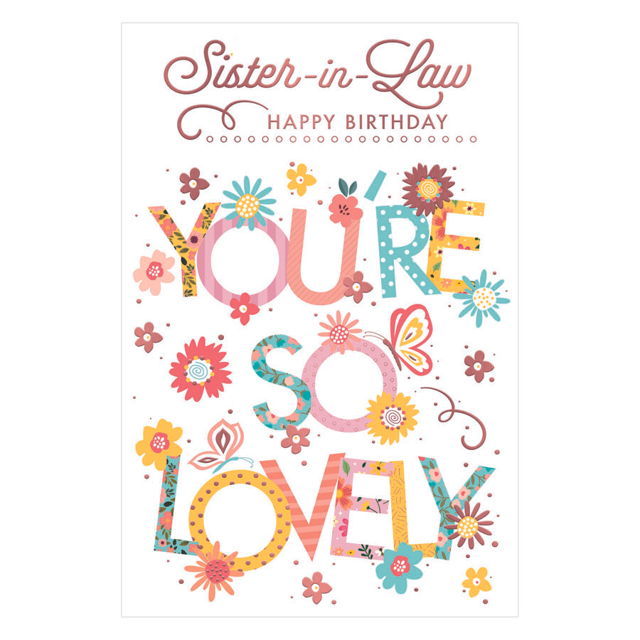Prelude 6 Pack Cards C75 Birthday Sister-In-Law