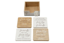 Coaster W/House - Set of 4