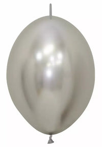 Sempertex Reflex Silver 12" Link-O-Loon 50pk