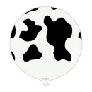 Kalisan Safari Cow White/Black 24" Latex