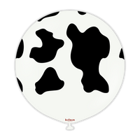 Kalisan Safari Cow White/Black 24" Latex