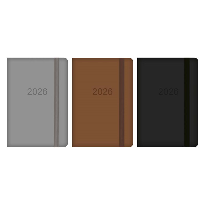 Diary Pocket WTV PU Embossed 2027 18pk