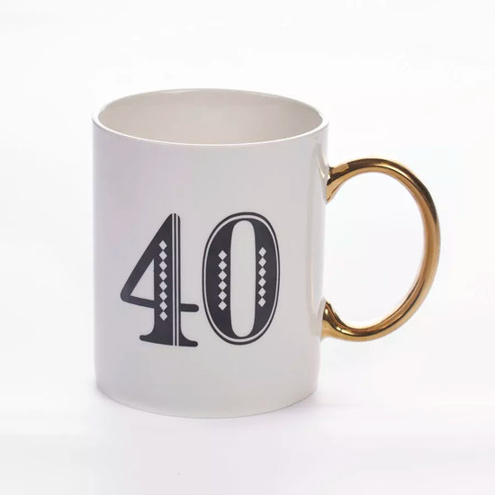 Tiger Feet Mug Age 40 Art Deco
