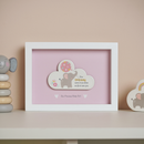 Widdop Hello Baby Framed Plaque Pink
