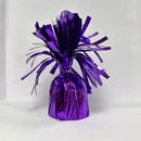 Purple Tiger Feet balloon weight, 170g, designed to secure helium balloons with a playful tiger paw print design.