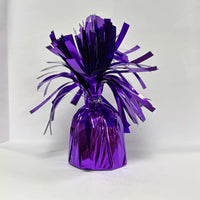 Purple Tiger Feet balloon weight, 170g, designed to secure helium balloons with a playful tiger paw print design.