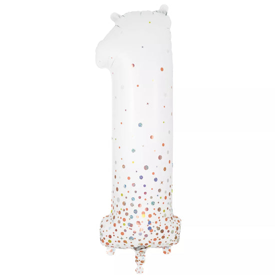 Oaktree Foil Balloon Fizz Rose Gold 34" Number 1
