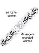 Oaktree Banner Mr & Mrs 9ft