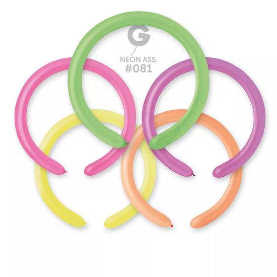 Gemar Neon Assorted 260 Modelling Latex 100pk