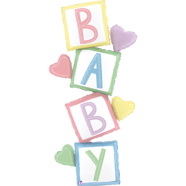 Grabo Baby Blocks 63" Foil Balloon