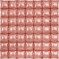Oaktree Foil Balloon Rose Gold Waffle 36"