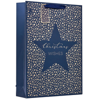 Gift Bags Christmas Star Extra Large 6pk