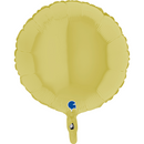 Grabo Foil Balloon Matte Pastel Yellow Round 18"