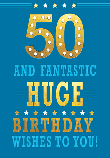 Simon Elvin C50 Birthday Age 50 6pk