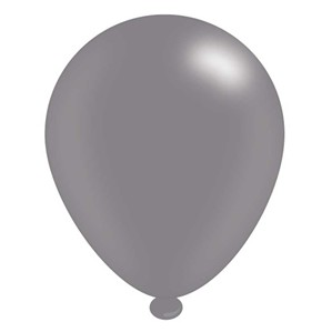 8 Latex Balloons 10" Silver