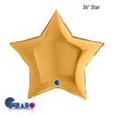 Grabo Foil Balloon Gold Star 36"