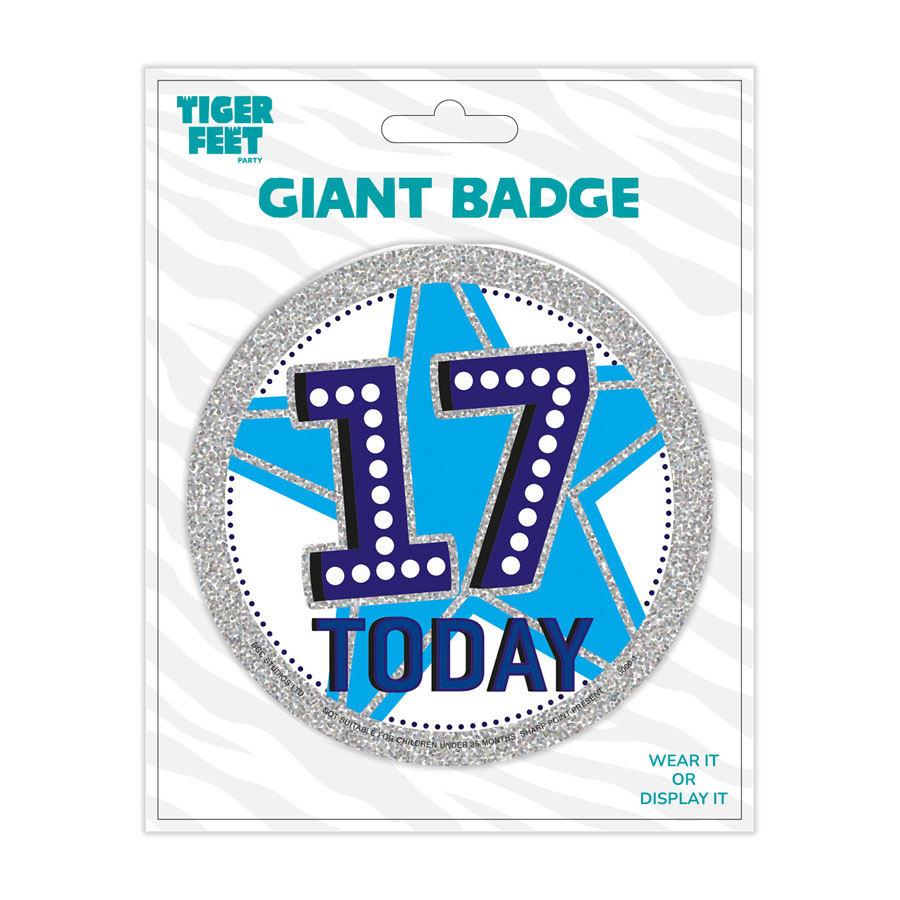 Big Badges Age 17 Male 6pk