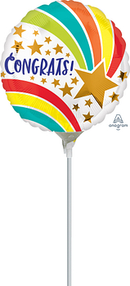 Anagram Congrats Shooting Star 9" Foil Balloon