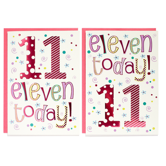 Poppyhill C50 Birthday Age 11 12pk