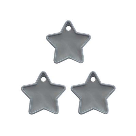 Sear 25 Pack Balloon Weight Star Silver 40g