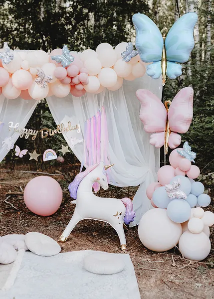 Butterfly 9" Foil Balloons For Garlands 21pk
