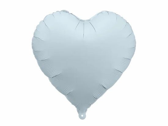 PartyDeco Foil Balloon Matte Blue Heart 18
