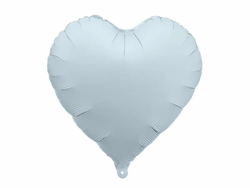 PartyDeco Foil Balloon Matte Blue Heart 18