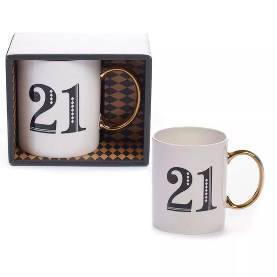 Tiger Feet Mug Age 21 Art Deco