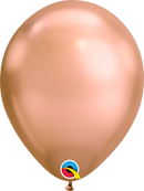 Qualatex Chrome 7" Rose Gold Latex Balloons 100pk