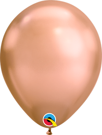 Qualatex Chrome 7" Rose Gold Latex Balloons 100pk