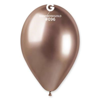 Gemar Shiny Rose Gold 13" Latex Balloons 50pk