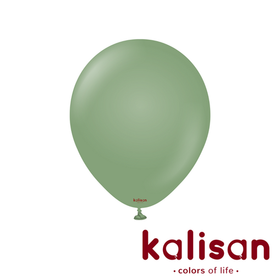 Kalisan Retro Eucalyptus Green 12" Latex 100pk