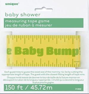 Unique Baby Shower Measuring Tape Game