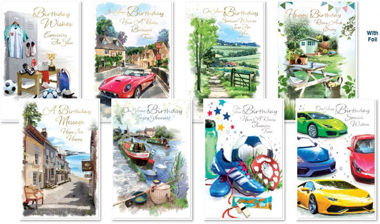 Simon Elvin C50 Birthday Male Assortment 12x6pk