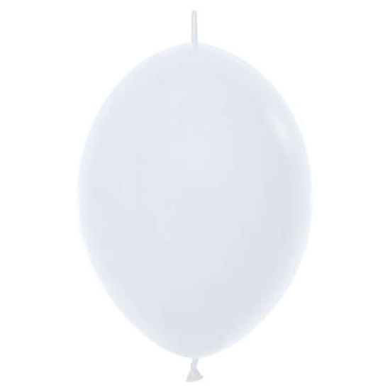 Sempertex Fashion White 12" Link-O-Loon 50pk