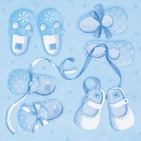 New Arrival Baby Boy Napkins 20pk