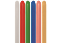 Sempertex 260 Modelling Metallic Asst 100pk