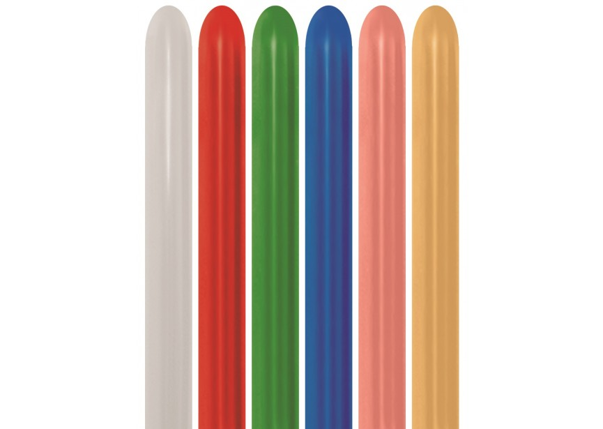 Sempertex 260 Modelling Metallic Asst 100pk