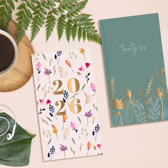 Diary Slim WTV Floral Meadow 2027 18pk