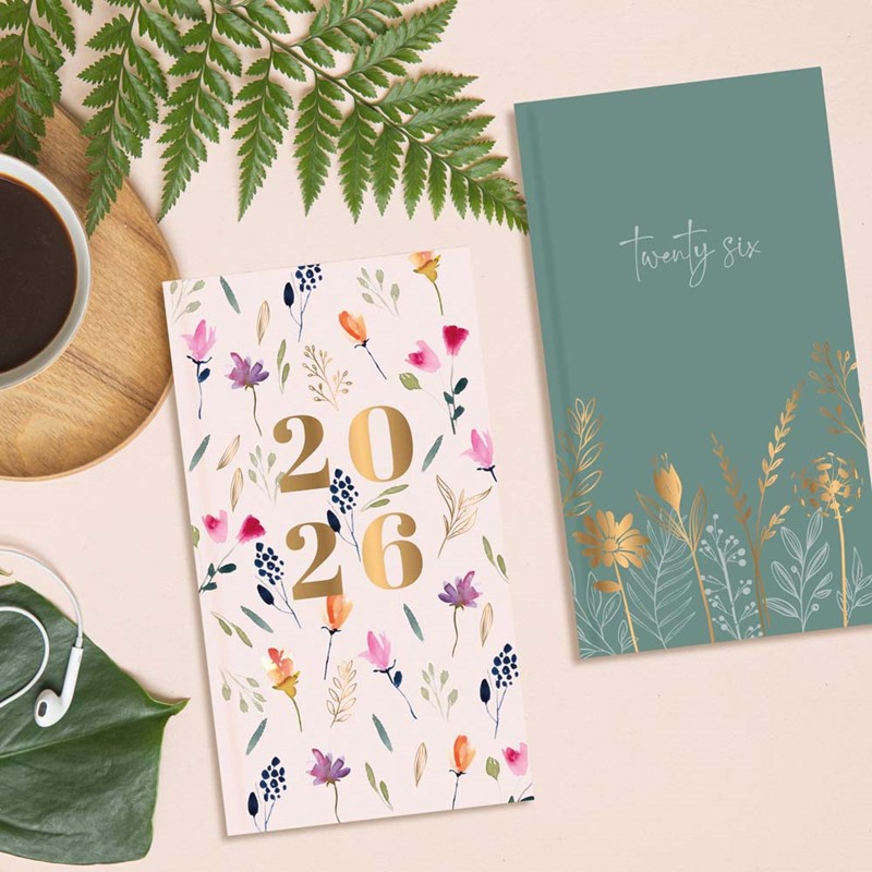 Diary Slim WTV Floral Meadow 2027 18pk